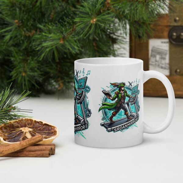 Taza blanca brillante