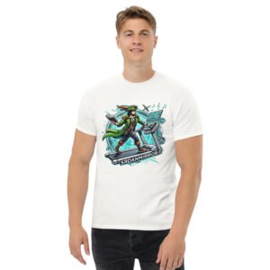Camiseta clásica unisex SrDanMirror solo Blanca